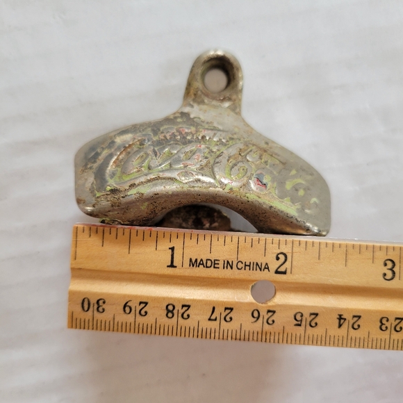 Vintage Coca Cola Bottle Opener ~ Great for Outdoor Bar Cart ~ Antique? ~ As-Is! - Picture 10 of 14